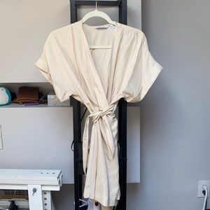 & Other Stories Relaxed Wrap Mini Dress